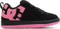DC Shoes Court Graffik Kindersneakers Zwart Suède - Zwart