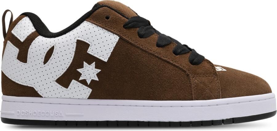 DC Shoes Court Graffik Sneakers Heren Bruin Suède - Foto 2