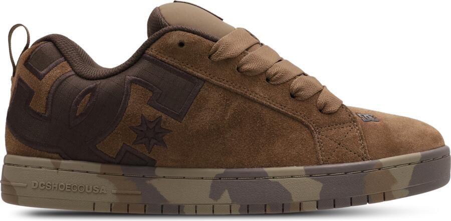 DC Shoes Court Graffik Sneakers Heren Bruin Suède