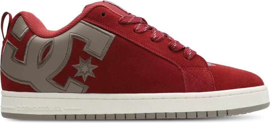 DC Shoes Court Graffik Sneakers Heren Rood Suède - Foto 2