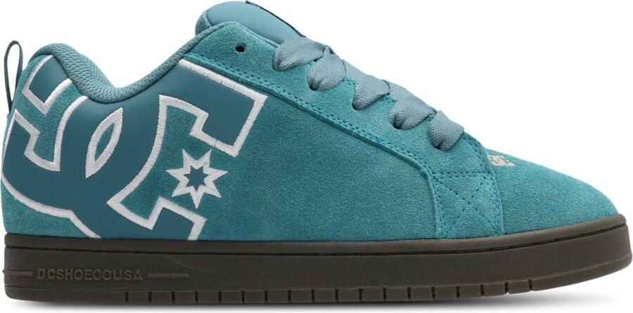 DC Shoes Court Graffik Sneakers Heren Teal Suède - Foto 2