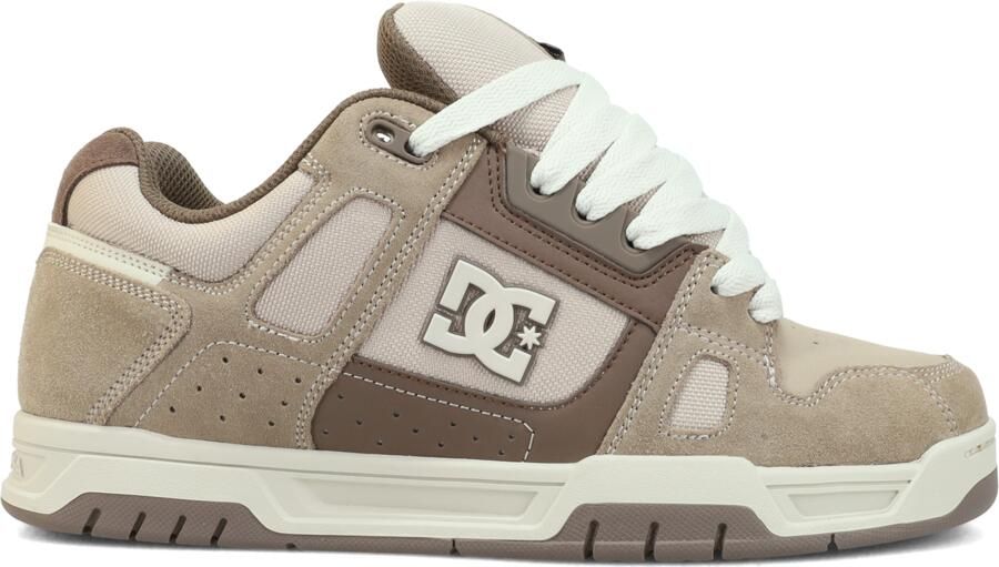 DC Shoes Stag Sneakers Heren Beige Leer