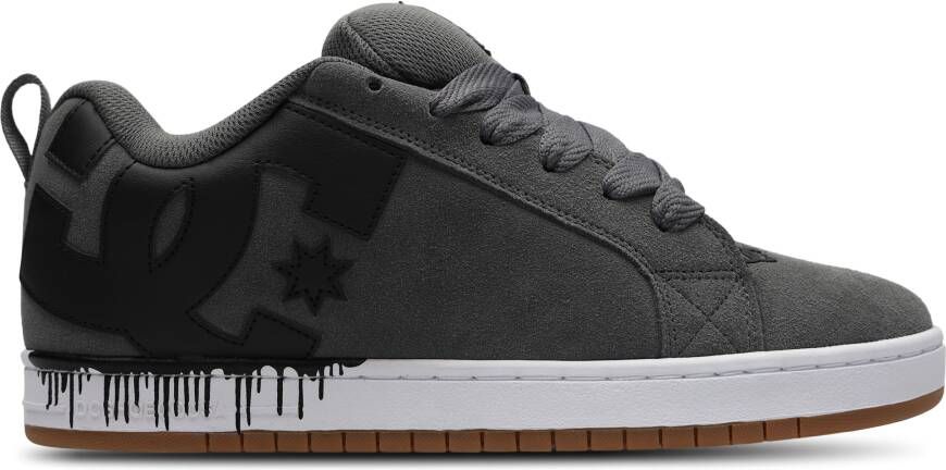 DC Shoes Court Graffik Heren Schoenen Grijs Maat: 42.5 Suède Foot Locker