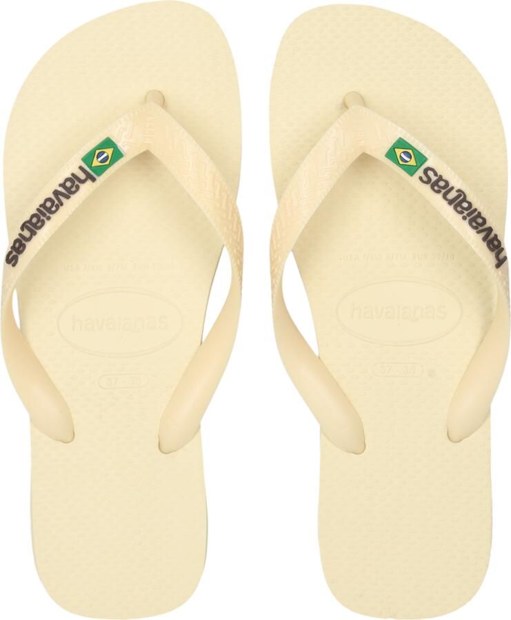 Havaianas Brasil Logo Slippers en Sandalen Dames Geel Plastic - Foto 4