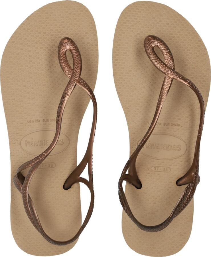 HAVAIANAS Teenslippers Dames Luna Maat: 41 Materiaal: Rubber Kleur: Brons - Foto 16