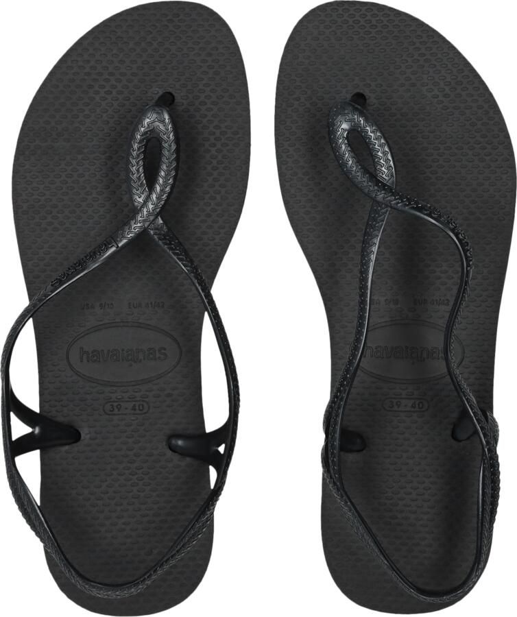 HAVAIANAS Teenslippers Dames Luna Maat: 41 Materiaal: Rubber Kleur: Zwart - Foto 12
