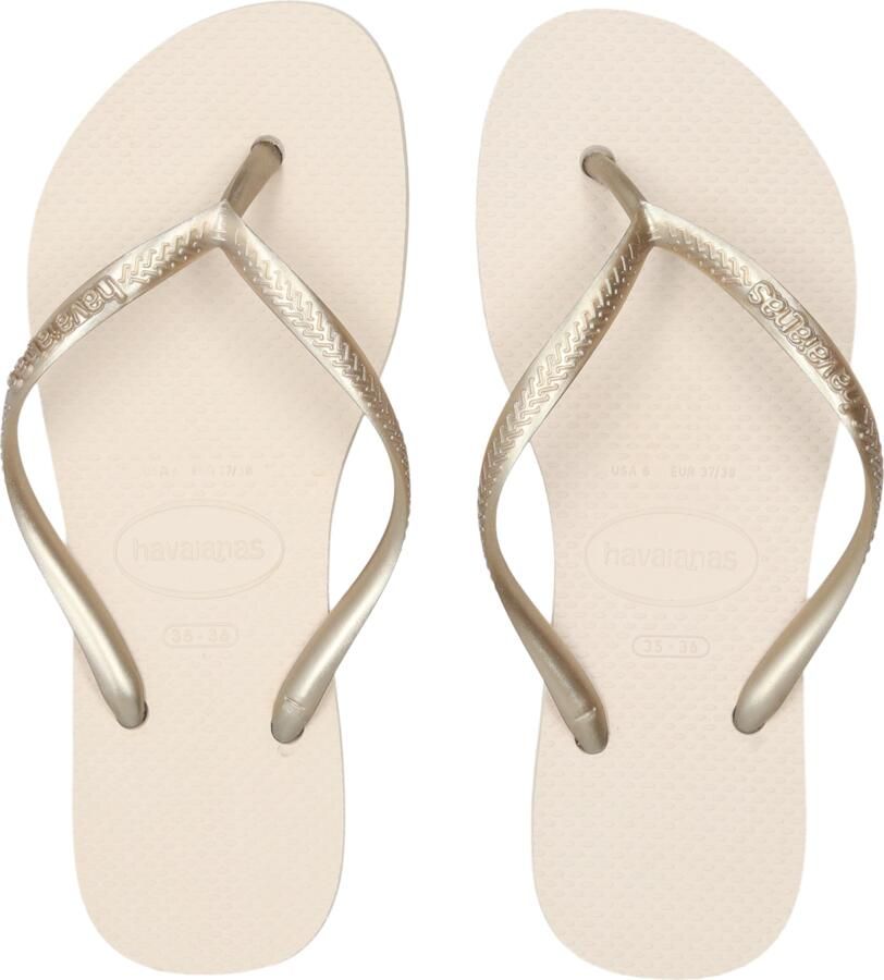 Havaianas Slim Slippers en Sandalen Dames Beige Plastic - Foto 5