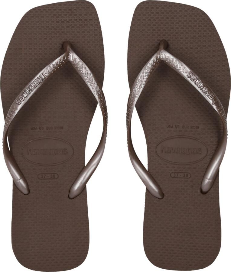 Havaianas Slim Square Flip Flops Dames Bruin- Dames Bruin - Foto 5