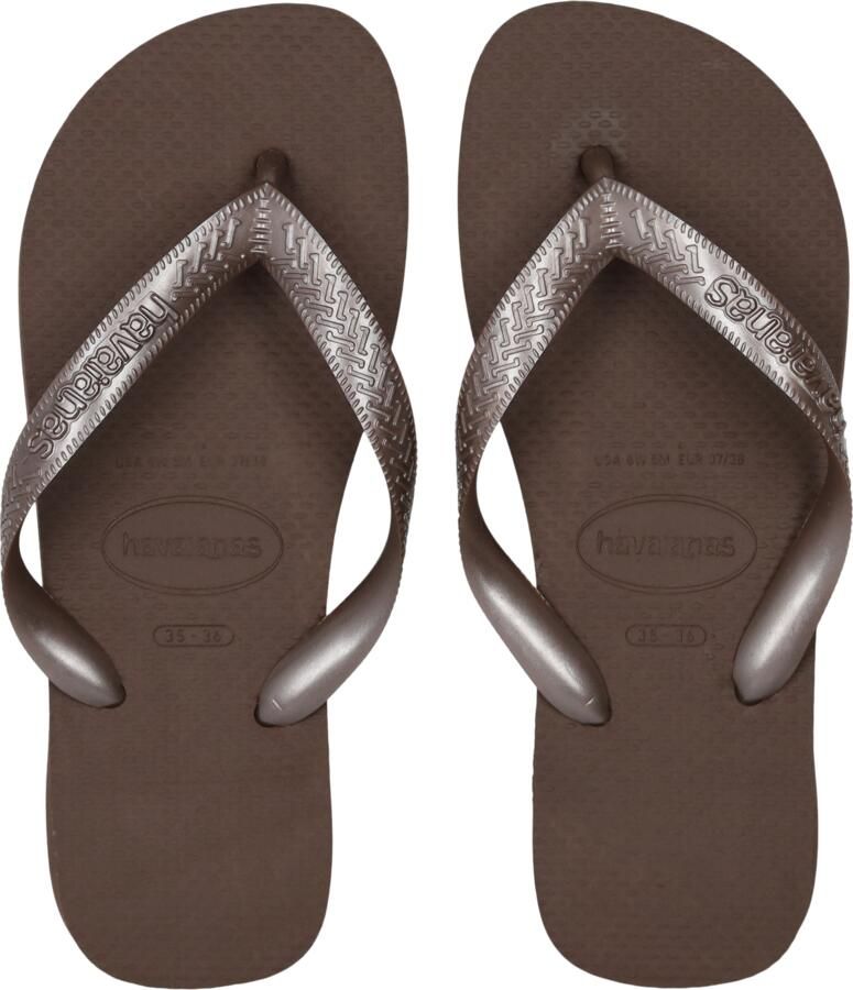 Havaianas HAV. TOP TIRAS Donkerbruin Dames Slippers Donkerbruin - Foto 6