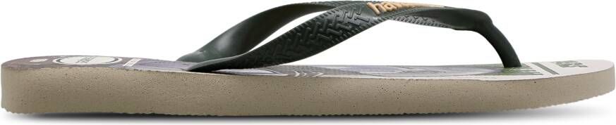 Havaianas Top Heren Slippers en Sandalen Beige Maat: 41-42 Leer Foot Locker