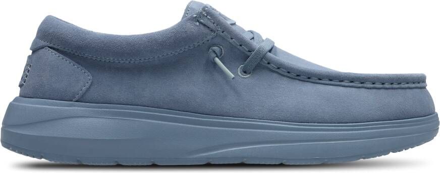 HEYDUDE Suede Heren Schoenen Blauw Maat: 41 Canvas Foot Locker
