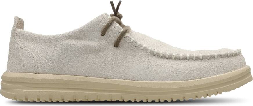 HEYDUDE Wally Nxt Moc Heren Schoenen Beige Maat: 41 Canvas Foot Locker