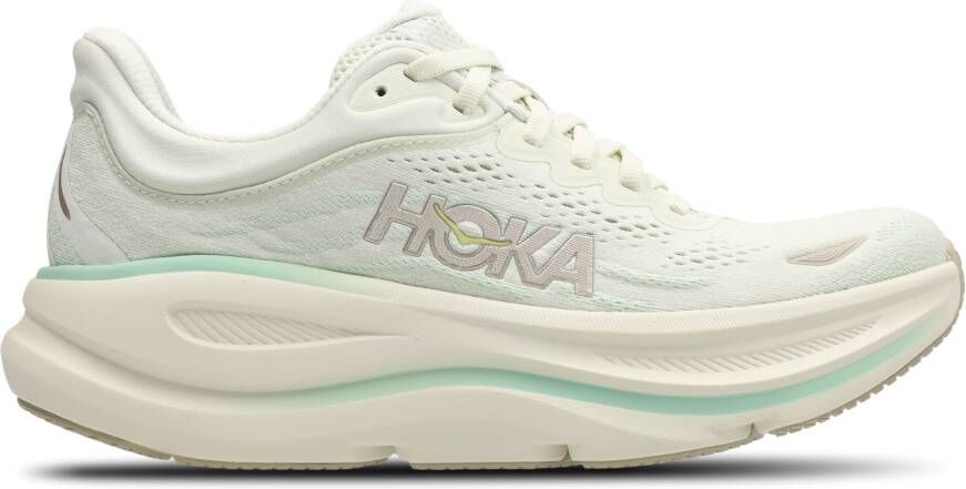 HOKA Bondi 9 Sneakers Dames Groen Mesh Synthetisch