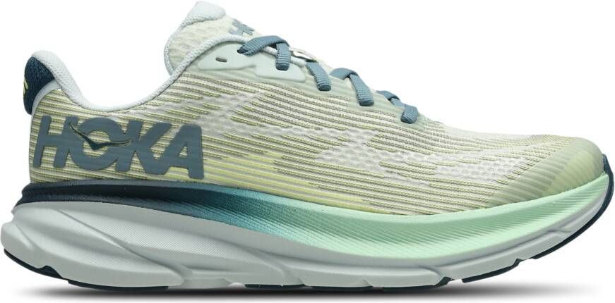 HOKA Clifton 9 Unisex Schoenen Groen Maat: 38 2 3 Plastic Foot Locker
