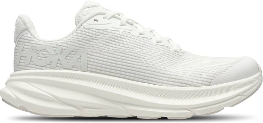 HOKA Clifton 9 Unisex Schoenen Wit Maat: 40 Plastic Foot Locker