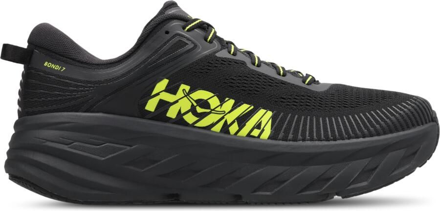 HOKA Bondi 7 Sneakers Heren Zwart Mesh Synthetisch