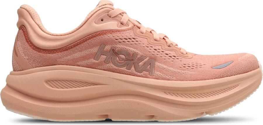 HOKA Bondi 9 Sneakers Dames Bruin 1 3 Mesh Synthetisch