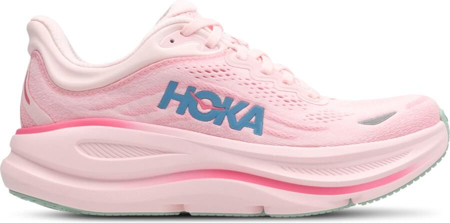 HOKA Bondi 9 Sneakers Dames Roze 2 3 Mesh Synthetisch