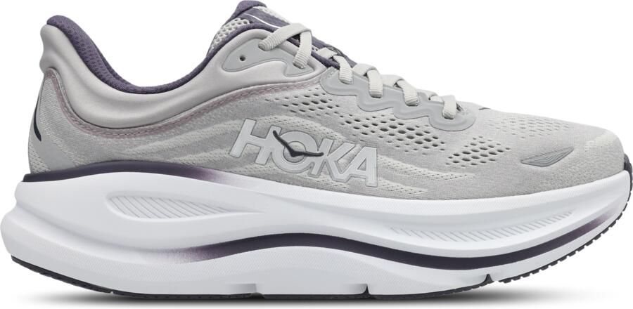 HOKA Bondi 9 Sneakers Heren Grijs Mesh Synthetisch