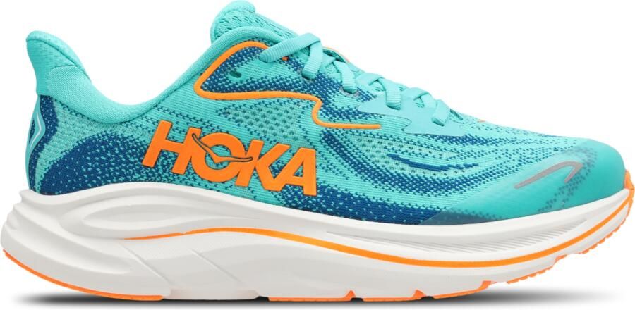 HOKA Clifton 10 Kindersneakers Blauw Mesh Synthetisch - Foto 2