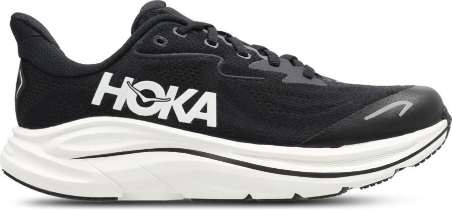 HOKA Clifton 10 Kindersneakers Zwart Mesh Synthetisch