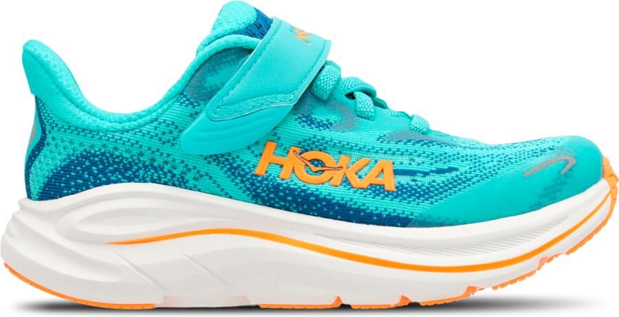 HOKA Clifton 10 Peuterschoenen Blauw Mesh Synthetisch