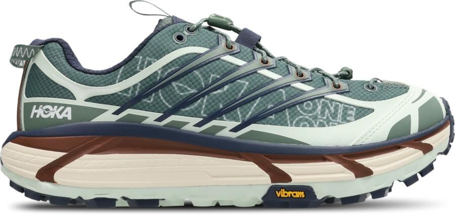 HOKA Mafate Three2 Wordmark Sneakers Heren Blauw 1 3 Mesh Synthetisch