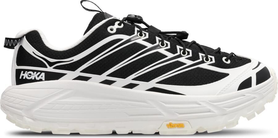 HOKA Mafate Three2 Wordmark Sneakers Heren Zwart 2 3 Mesh Synthetisch