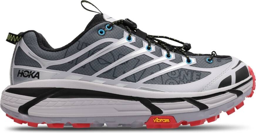HOKA Mafate Three2 Wordmark Sneakers Heren Grijs 2 3 Mesh Synthetisch