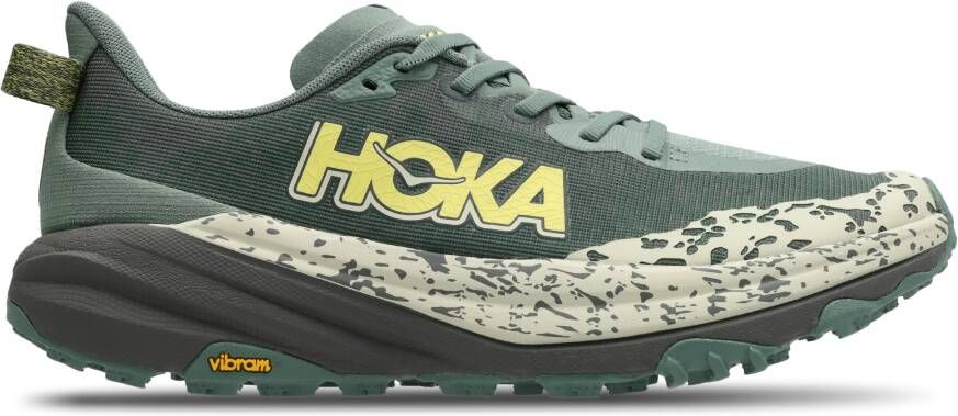 HOKA Speedgoat 6 Sneakers Heren Groen Mesh Synthetisch