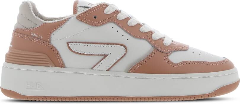 Hub Smash Dames Schoenen Wit Maat: 40.5 Leer Foot Locker