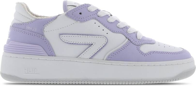 Hub Smash Dames Schoenen Wit Maat: 38.5 Leer Foot Locker