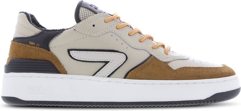 Hub Smash Heren Schoenen Beige Maat: 42.5 Leer Foot Locker