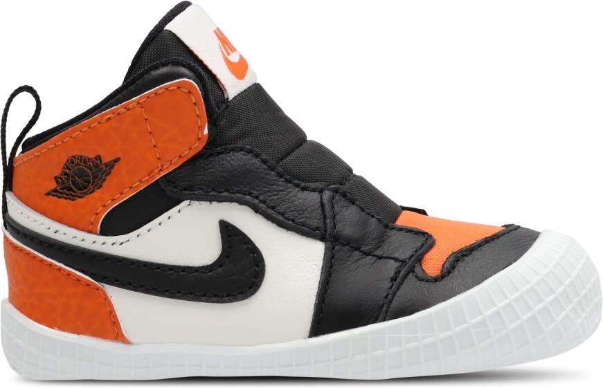 Jordan 1 Crib Babyschoenen Wit Synthetisch Leer