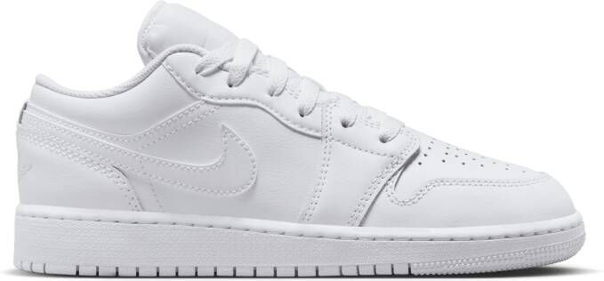 Jordan 1 Low Unisex Schoenen Wit Maat: 36 Leer Foot Locker