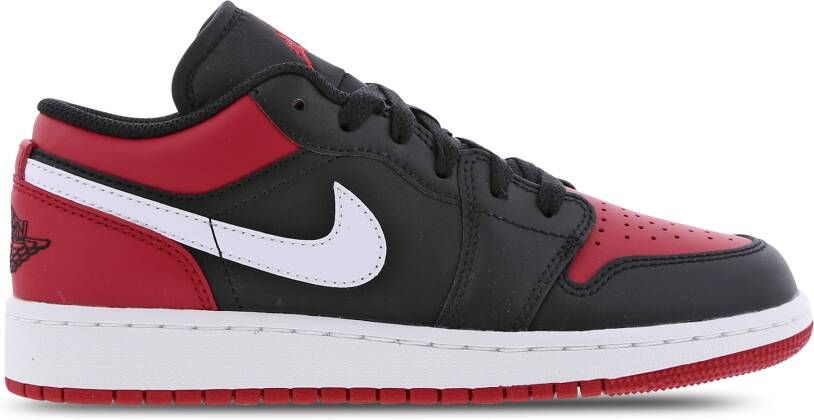 Jordan Air 1 Low (gs) Basketball Schoenen black gym red white maat: 36 beschikbare maaten:36