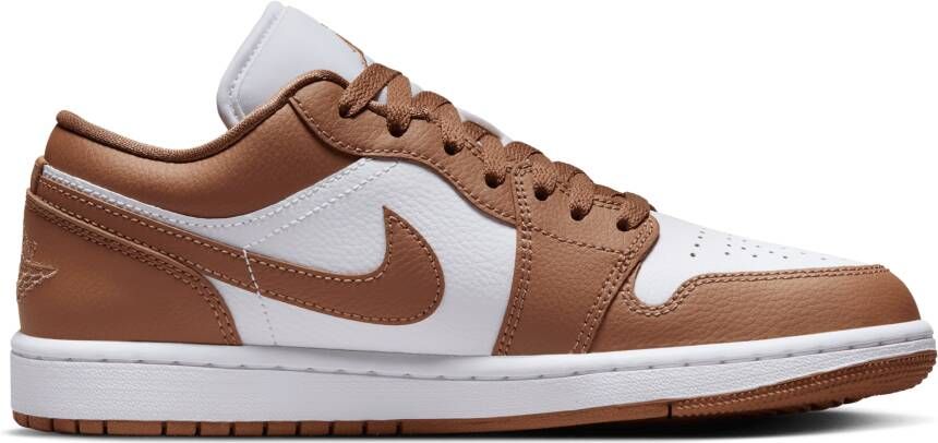 Jordan 1 Low Dames Schoenen Bruin Maat: 37.5 Leer Synthetisch Foot Locker