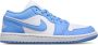 Jordan 1 Low Dames Schoenen Blauw Maat: 38.5 Leer Synthetisch Foot Locker - Thumbnail 2