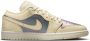 Jordan 1 Low Sneakers Dames Wit Leer Synthetisch - Thumbnail 2
