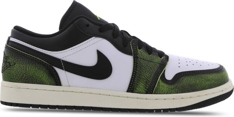 Jordan Air 1 Low Se Black Electric Green White Sail Schoenmaat 40 1 2 Sneakers DN3705 003 - Foto 4