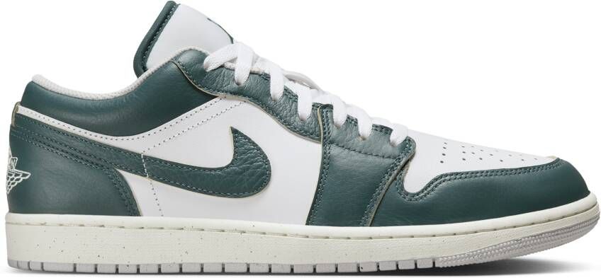 Jordan 1 Low Heren Schoenen Groen Maat: 40 Leer Foot Locker