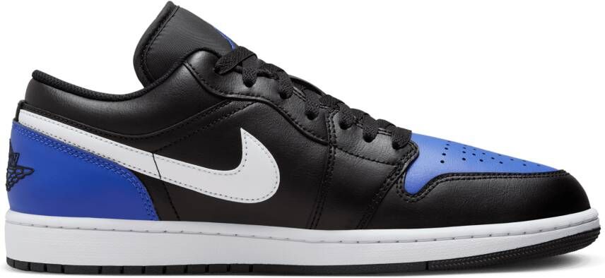 Jordan 1 Low Heren Schoenen Zwart Maat: 44.5 Leer Foot Locker - Foto 2