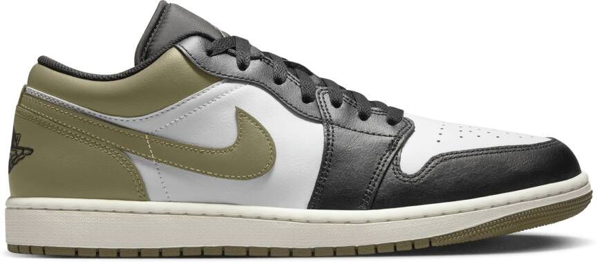Jordan 1 Low Schoenen Zwart Maat: 40.5 Leer Foot Locker - Foto 3