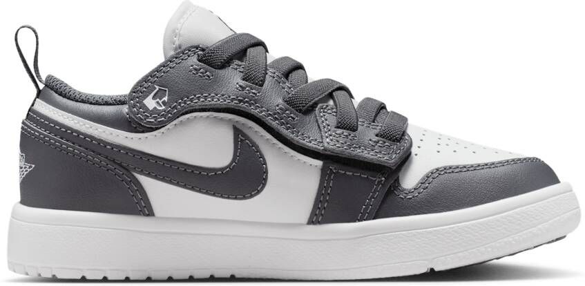Jordan 1 Low Unisex Schoenen Grijs Maat: 30 Mesh Synthetisch Foot Locker
