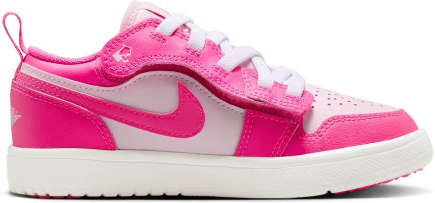 Jordan 1 Low Unisex Schoenen Rood Maat: 33.5 Leer Foot Locker