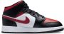 Jordan Air 1 Mid Black Fire Red White Schoenmaat 40 1 2 Sneakers 554724 079 - Thumbnail 2