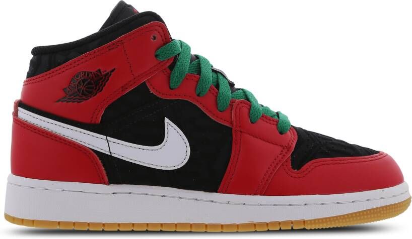 Jordan Air 1 Mid Heren Black White Fire Red Heren - Foto 3