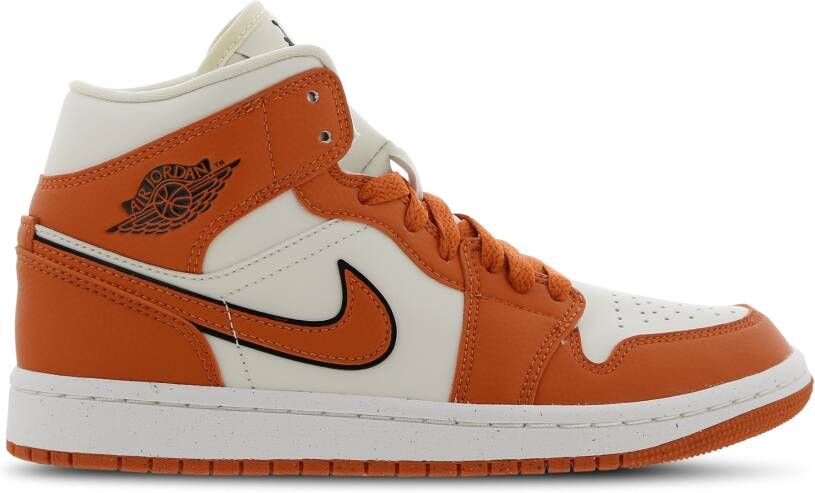 Jordan Wmns Air 1 Mid Se Coconut Milk Sport Spice-Black-Sail