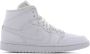 Jordan WMNS Nike Air 1 Mid Snakeskin Triple White Wit BQ6472 110 EUR - Thumbnail 3