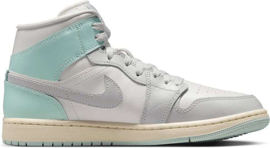Jordan 1 Mid Dames Schoenen Bruin Maat: 36 Polyester Foot Locker